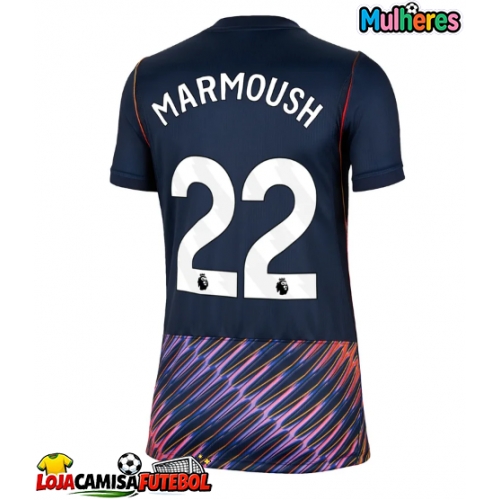Camisa de Futebol Tottenham Hotspur Omar Marmoush #22 Equipamento Secundário Mulheres 2026-27 Manga Curta